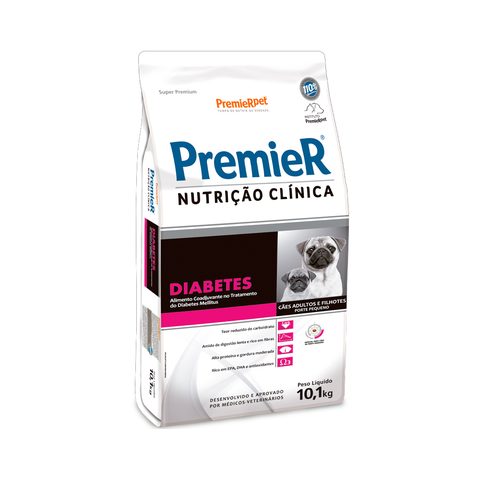 Ração PremieR Nutrição Clínica Diabetes para Cães de Porte Pequeno 10,1kg