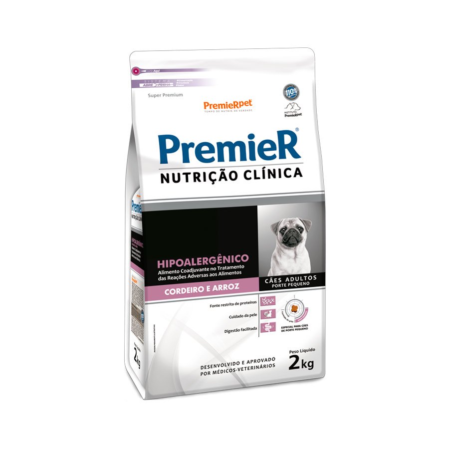 Premier Nc Cães Hipoalergenico Pequeno Porte Cordeiro 2kg