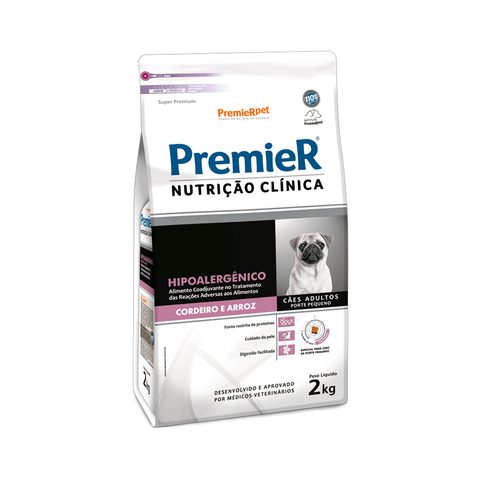 Premier Nc Cães Hipoalergenico Pequeno Porte Cordeiro 2kg