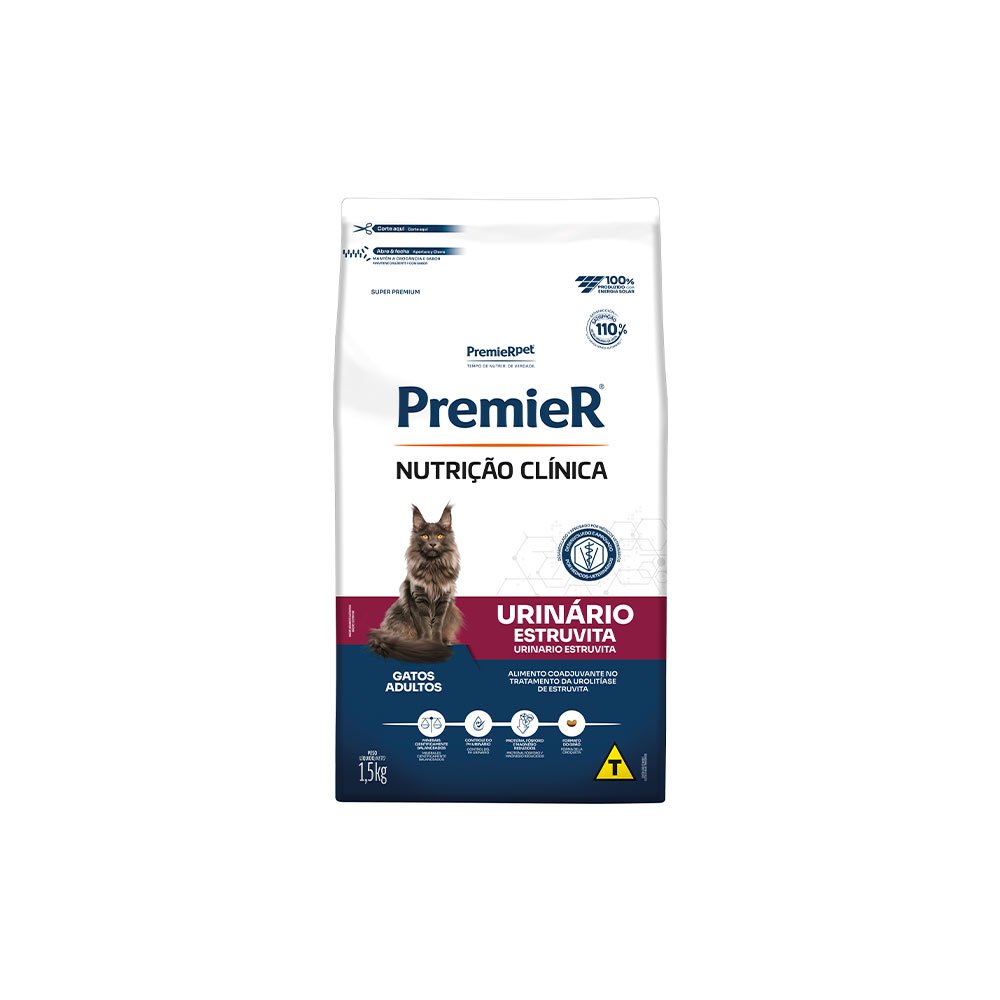 Ração Premier Nutrição Clínica Urinário para Gatos 1,5kg