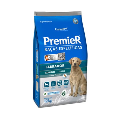 Ração Premier Raças Específicas Labrador para Cães Adultos, 12kg