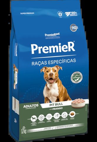 Ração PremieR Raças Específicas Pit Bull Adulto Frango -12kg