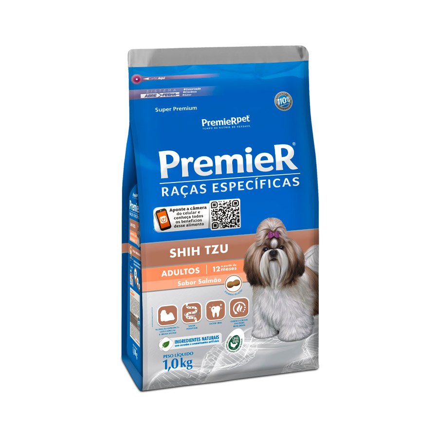 Premier Raças Específicas Shih Tzu Adulto Salmão 1kg