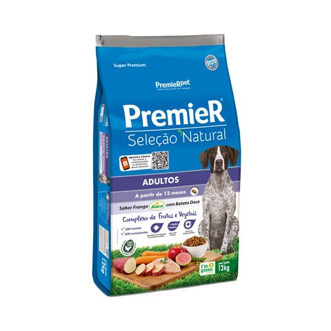 Premier Seleção Natural Cães Adultos Peq Batata Doce 1kg