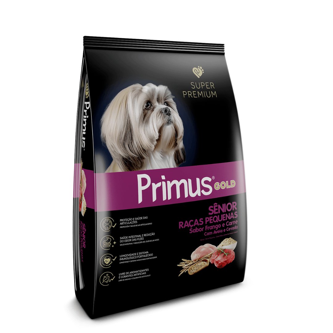 Primus Gold Super Premium Cães Sênior Raças Pequenas 3kg