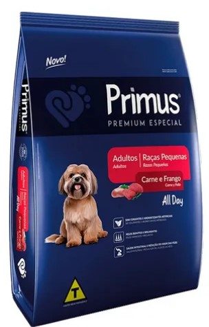 Primus Premium Especial All Day Raças Pequenas Carne E Frango 10kg