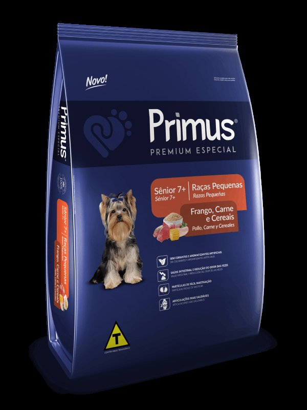Primus Premium Especial Cães Raças Pequenas Sênior 3kg