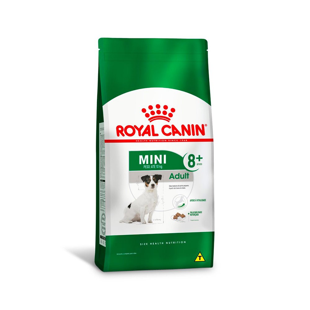 Ração Royal Canin Mini Adult 8+ para Cães Adultos de Porte Pequeno, 1kg