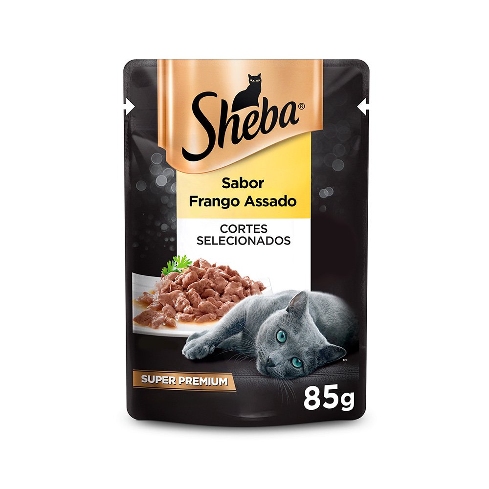 Sheba Sachê para Gatos Adultos Sabor Frango 85g