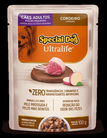 Sachê Special Dog Adulto Raças Pequenas Cordeiro 100gr