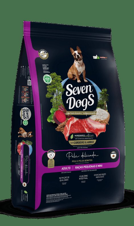Ração Seven Dogs Adulto Raças Pequenas Cordeiro e Arroz 10kg