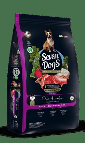 Ração Seven Dogs Adulto Raças Pequenas Cordeiro e Arroz 10kg
