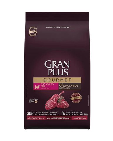 Gran Plus Gourmet Cães Adultos Mini Ovelha E Arroz 3 Kg
