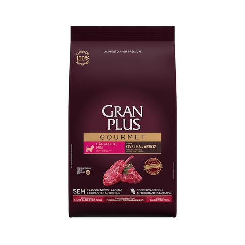 Gran Plus Gourmet Cães Filhotes Médio E Gran Ove E Arr 15kg