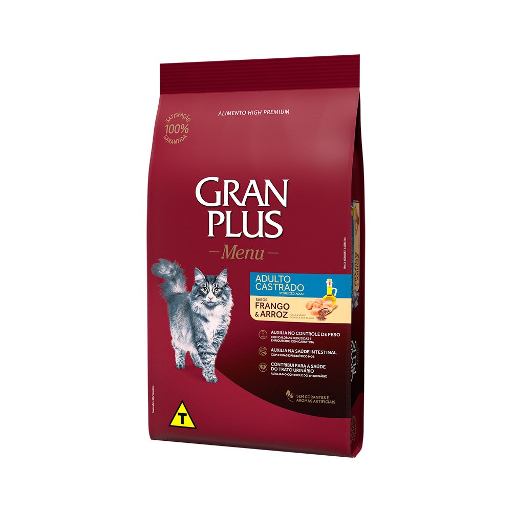 Gran Plus Menu Gato Adulto Cast Frango 3kg