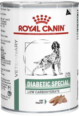 Ração Úmida Royal Canin Diabetic Special para Cães Diabéticos, Lata 410g
