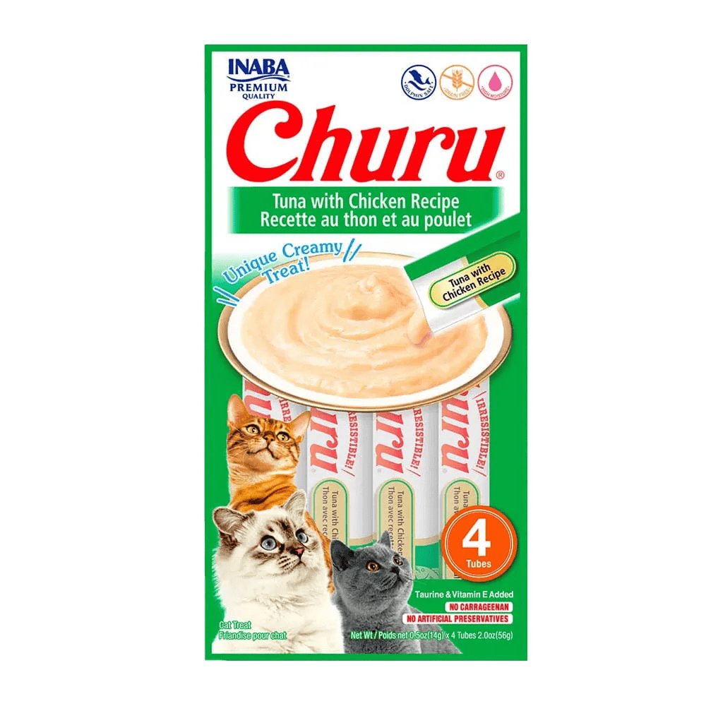 Petisco Churu Atum Com Frango Para Gatos 56 Gr