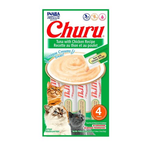 Petisco Churu Atum Com Frango Para Gatos 56 Gr