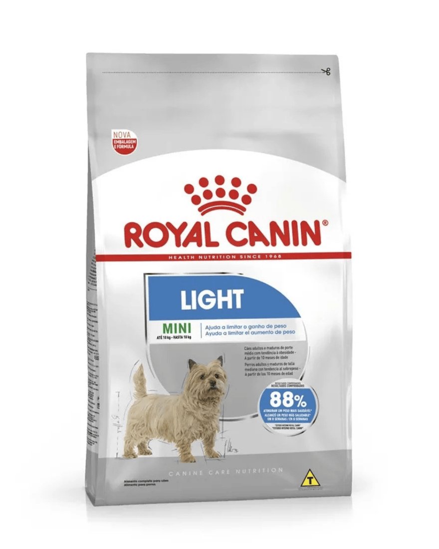 Ração Royal Canin Mini Light Weight Care para Cães Adultos, 1 kg