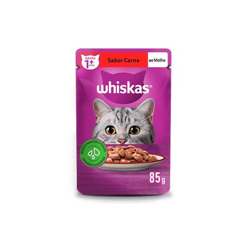 Sachê Whiskas Gatos gatos adultos Carne 85g