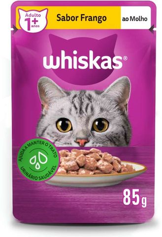 Sachê Whiskas Gatos Adultos Frango 85g