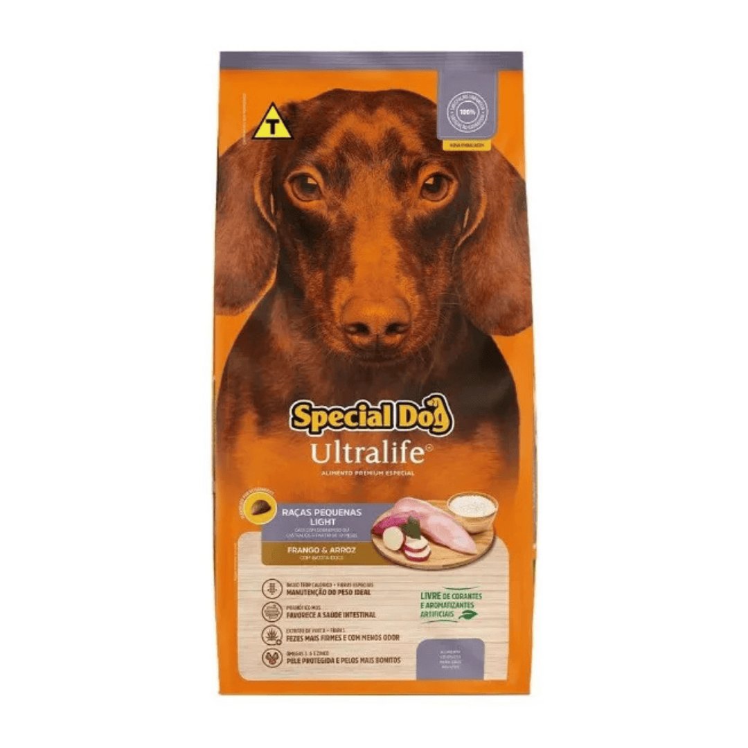 Ração Special Dog Ultralife Light para Cães de Raças Pequenas 1kg
