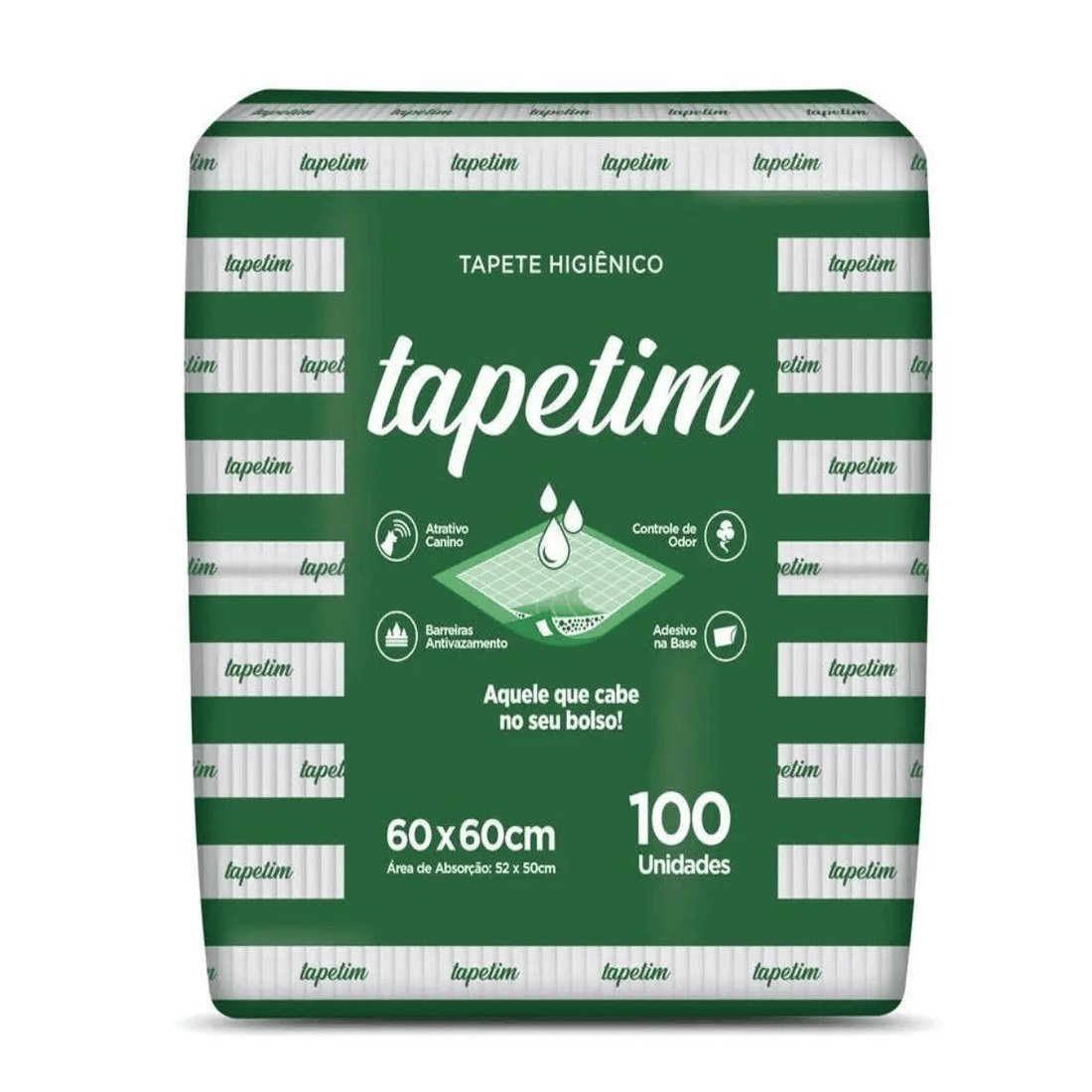 Tapete Hig. Tapetim 60x60cm, 100un