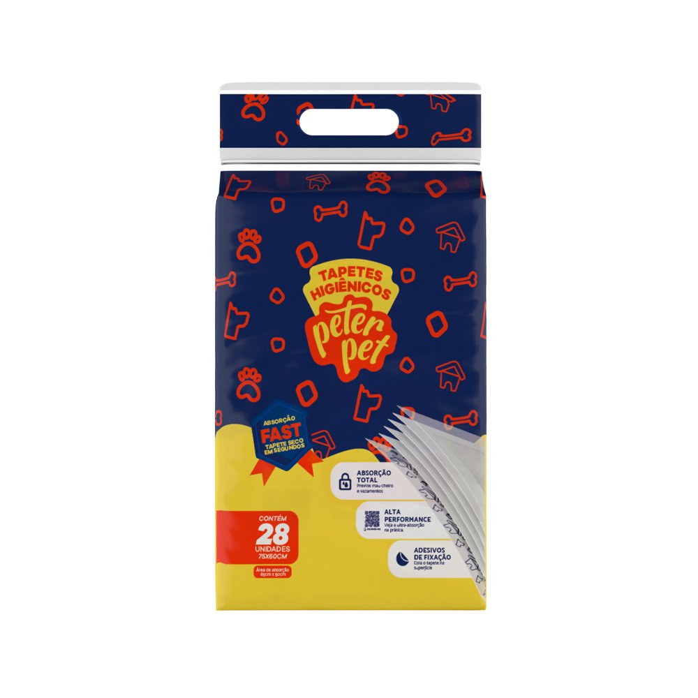 Tapete Higiênico Peter Pet Premium Fast 75x60 28un