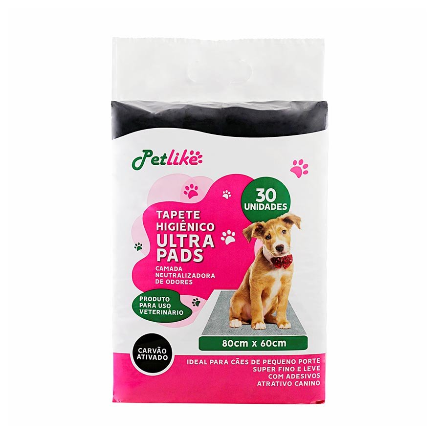 Tapete Higiênico Ultra Pads Carvao 60x80 30un