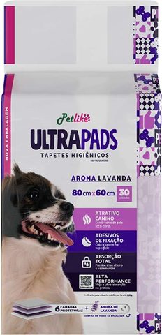 Tapete Higiênico Ultra Pads Lavanda 60x80 30un