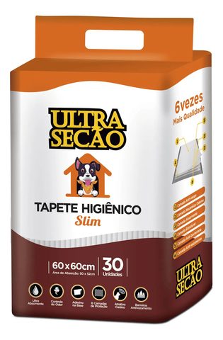 Tapete Higiênico Ultra Secao Branco 30un 60x60