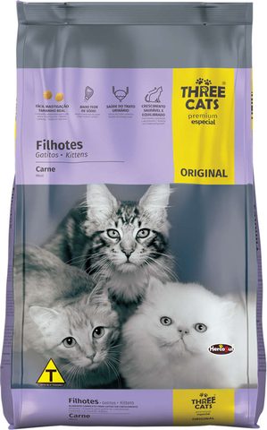 Three Cats Original Filhotes Carne 15kg