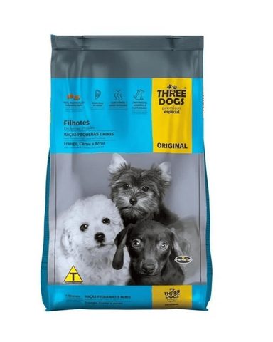 Three Dogs Original Filhotes Raças Pequenas E Mini 10,1kg