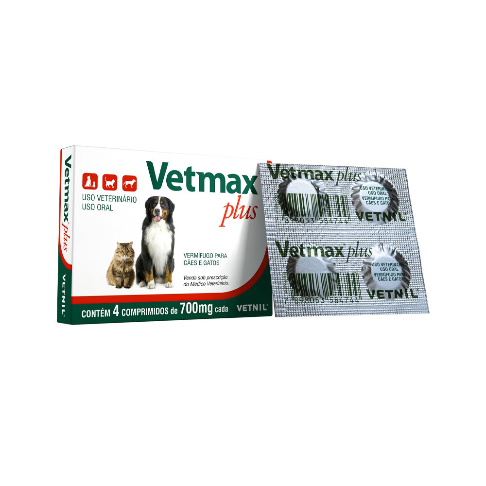 Vetmax Plus Econômico 4 Comprimidos