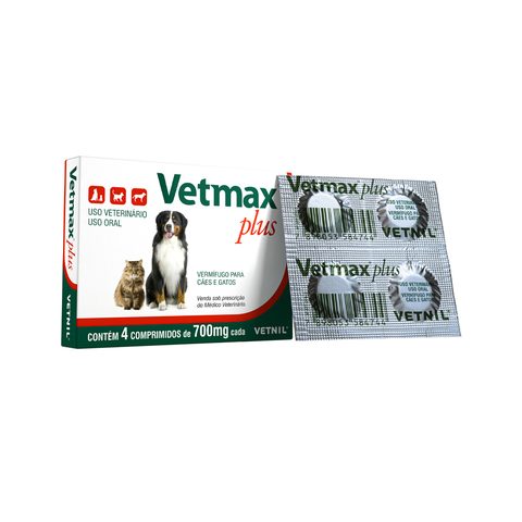 Vetmax Plus Econômico 4 Comprimidos