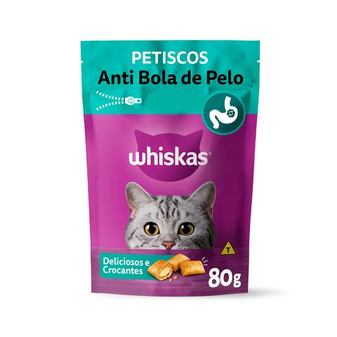 Whiskas Temptatios Anti Bola De Pelo 80 Gr