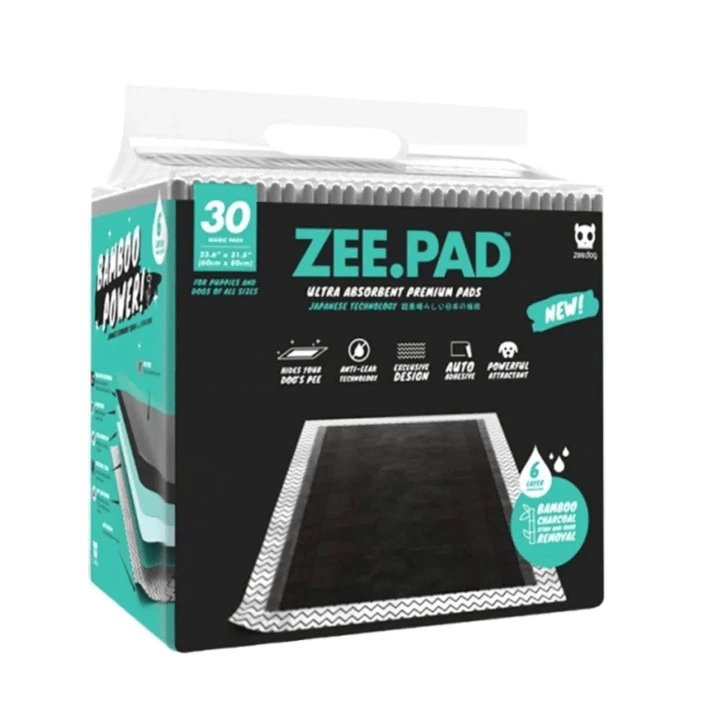 Tapete Higiênico ZeeDog Zee.Pad 30 unidades 80x60cm Bambu