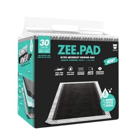 Tapete Higiênico ZeeDog Zee.Pad 30 unidades 80x60cm Bambu