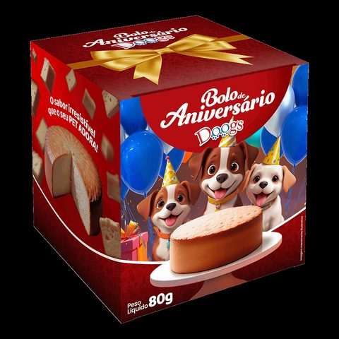 Bolo de Aniversário para Cães Doogs 80g