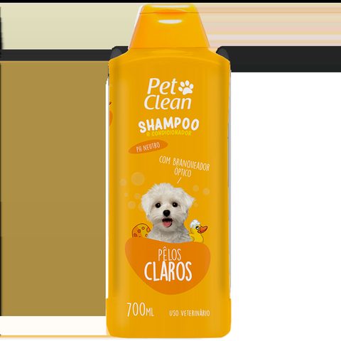 Shampoo Pelos Claros Pet Clean 700ml