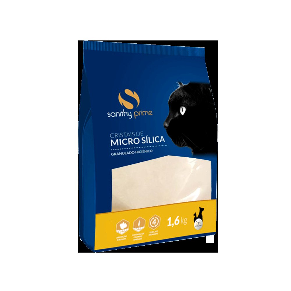 Granulado Higiênico Sílica Sanithy Prime 1,6kg Microsílica