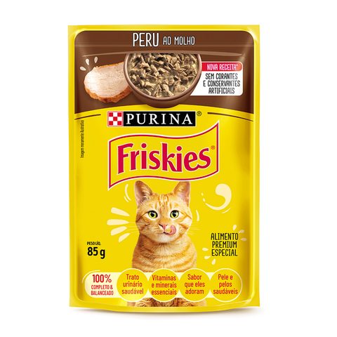 Sachê Friskies Wet Peru Ao Molho 85g