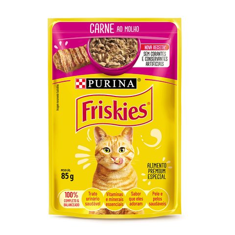 Sachê Friskies Wet Carne Ao Molho 85g