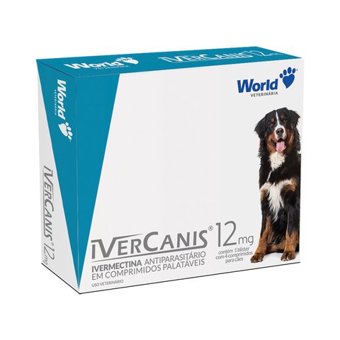 IverCanis World 12mg, Antiparasitário para Cães de Grande Porte (Até 60kg)