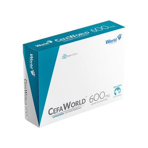 CefaWorld 600mg, Antibiótico para Cães e Gatos