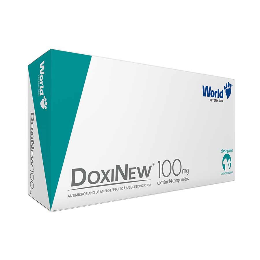 DoxiNew 100mg, Antibiótico para Cães de até 20kg e Gatos