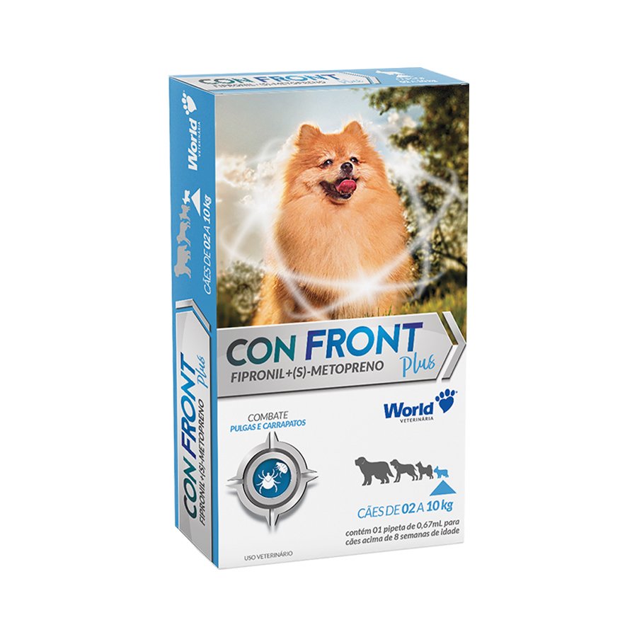 Confront Plus 0,67ml, Antiparasitário para Cães até 10kg