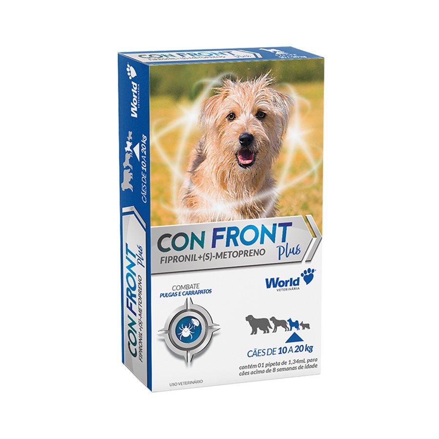 Confront Plus 1,34ml, Antiparasitário para Cães até 20kg