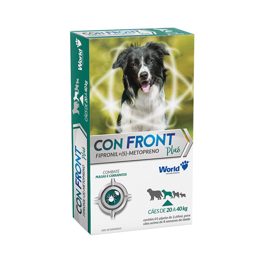 Confront Plus 2,68ml, Antiparasitário para Cães até 40kg