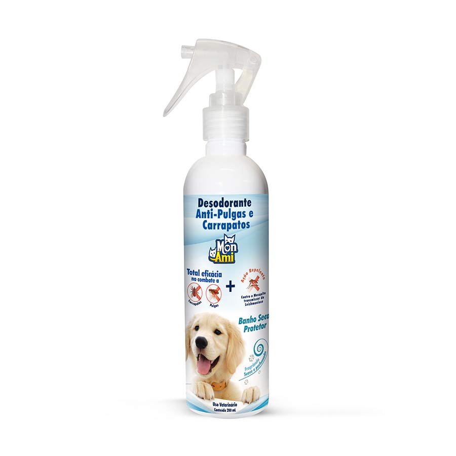 Desodorante Anti-Pulgas E Carrapatos Mon Ami 200 Ml